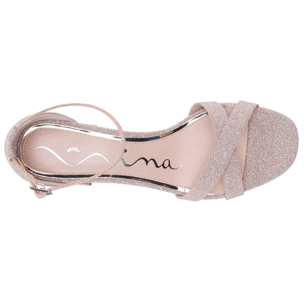 Nina Shoes Berneta Beige Block-Heel Platform Sandals