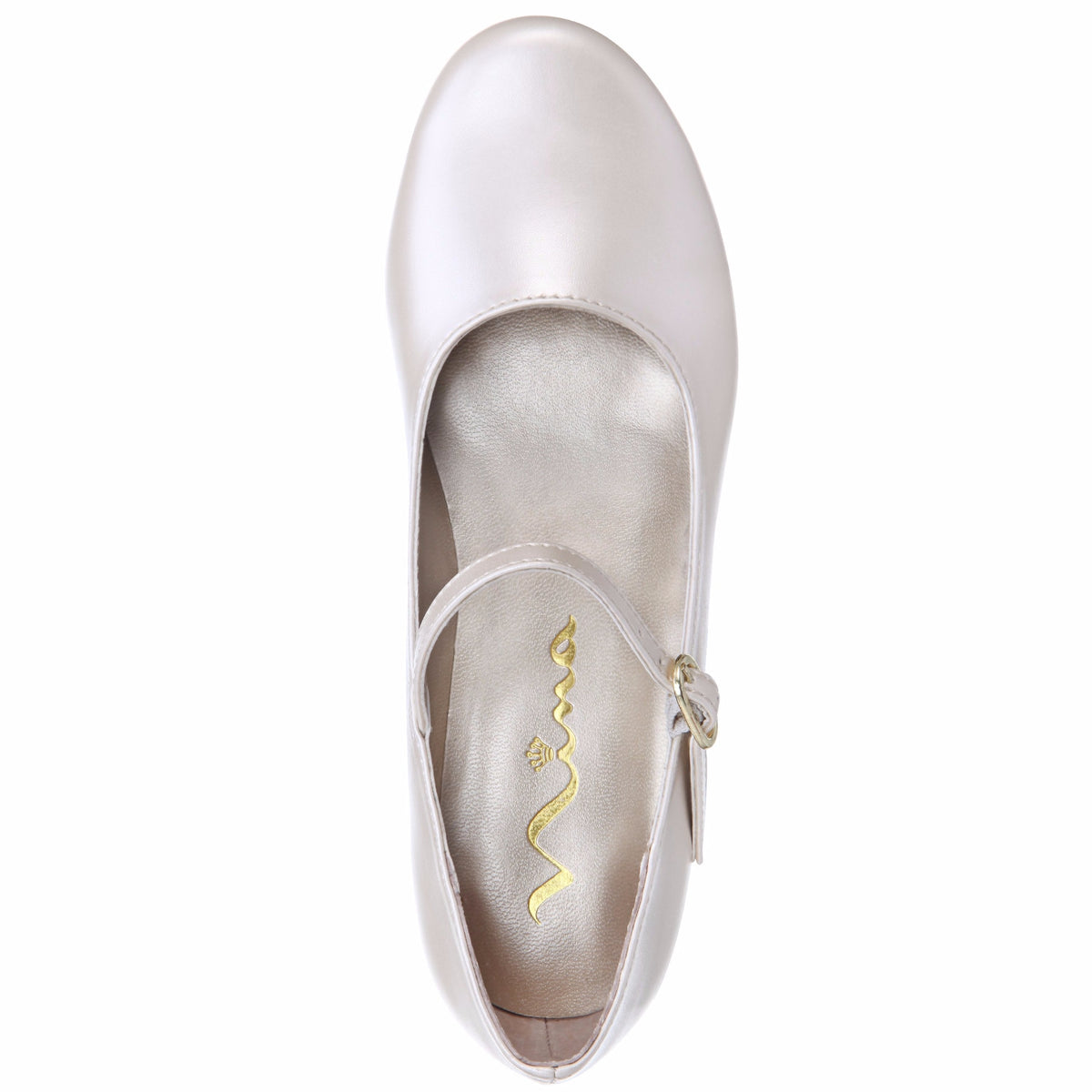 Nina Shoes Girls Seeley Beige Low Heel Dress Shoes