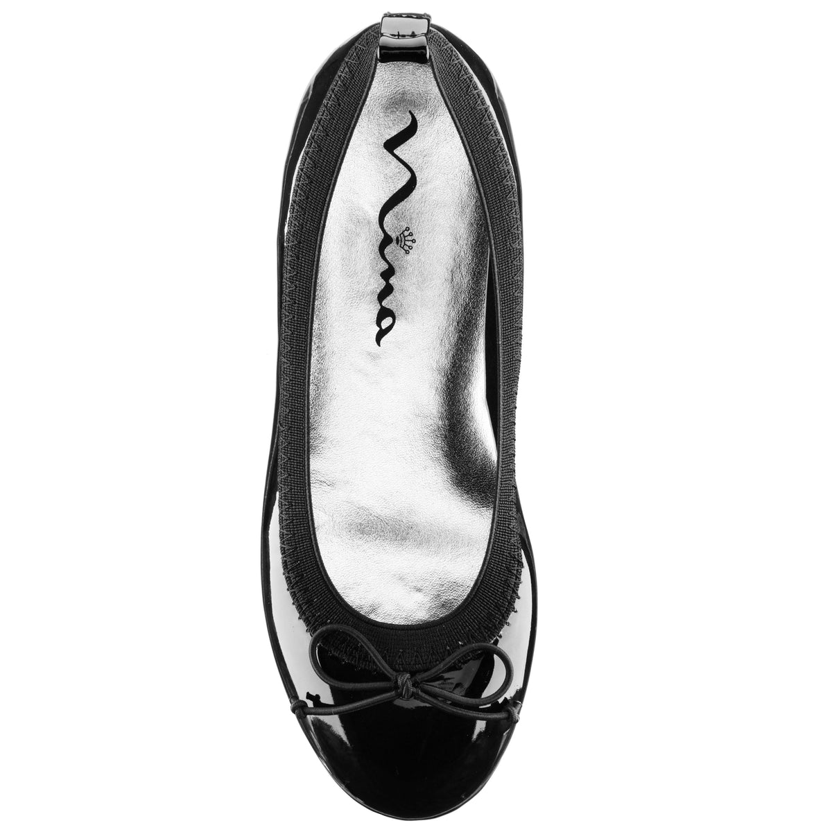 Nina Shoes Girls Esther Balck Patent Ballet Flats