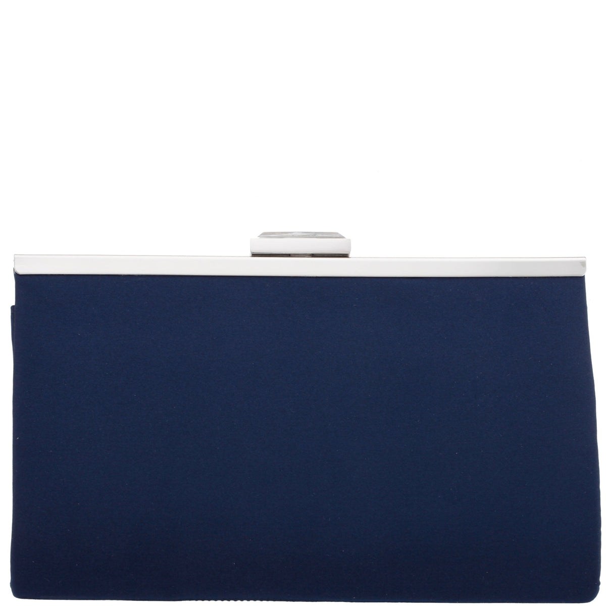 Nina Shoes Ophelia Blue Pleated Satin Frame Clutch