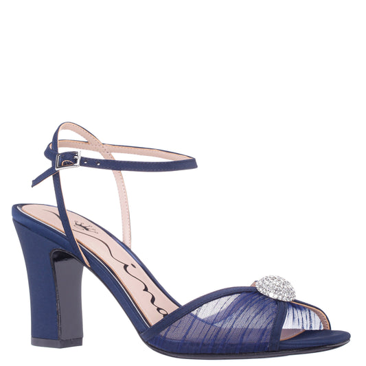 Nina Shoes Allyce Blue Block-Heel Sandals