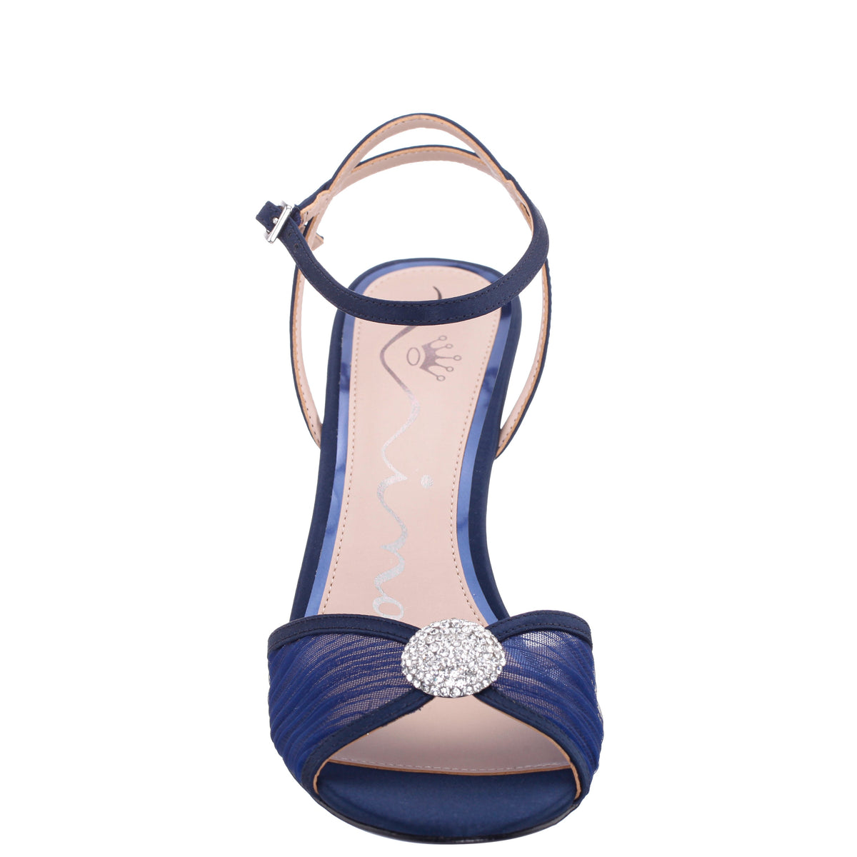 Nina Shoes Allyce Blue Block-Heel Sandals