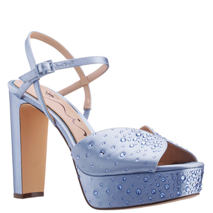Nina Shoes Addison Blue Sandal Stiletto-Heel Platform