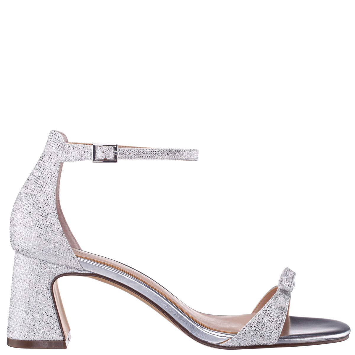 Nina Shoes Bia Silver Sandal Mid-Heel