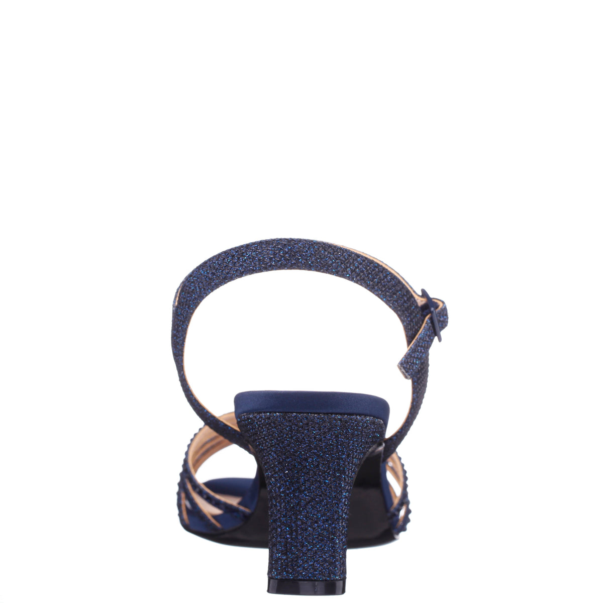 Nina Shoes Bryna Blue Ankle Strap Mid-Heel Sandals