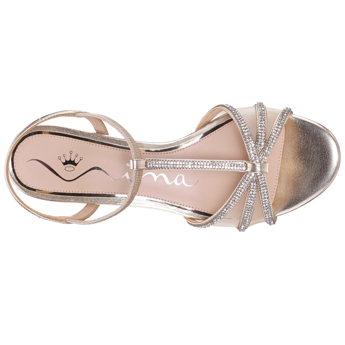 Nina Shoes Goldie Gold Sandal Low-Heel