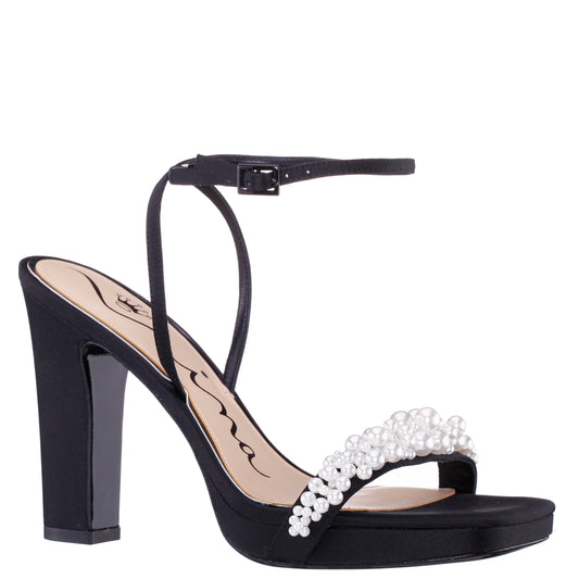 Nina Shoes Evette Black Sandal High-Heel Platform