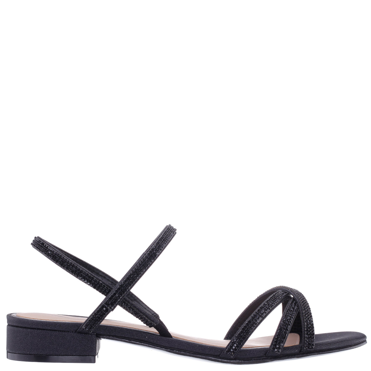 Nina Shoes Sonja Black Sandal Flat-Shoe Sandals