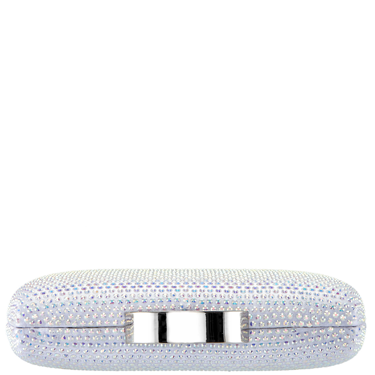 Nina Shoes Pacey White Ab Allover Crystal Minaudiere
