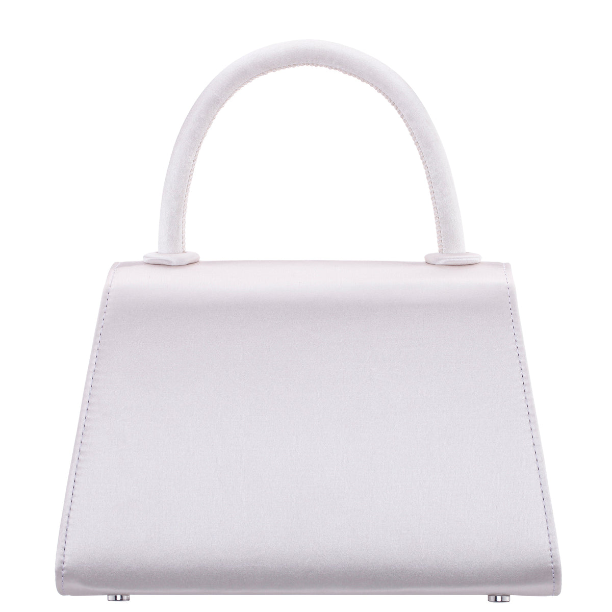 Nina Shoes Alila Beige Satin/Glass Crystal Satchel Bag