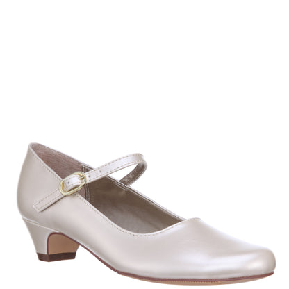 Nina Shoes Girls Seeley Beige Low Heel Dress Shoes