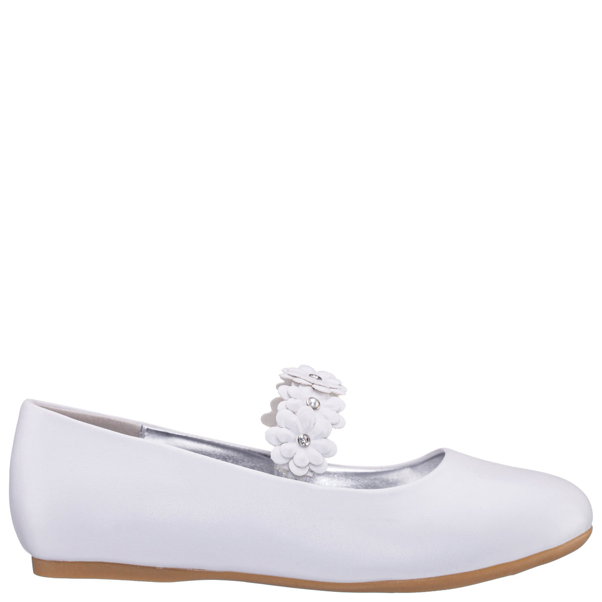 Nina Shoes Girls Rozy White Ballet Dress Shoes