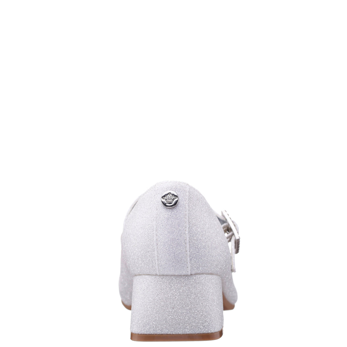 Nina Shoes Girls Mila White Glitter Mary Jane Dress Shoe
