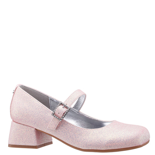 Nina Shoes Girls Mila Pink Glitter Mary Jane Dress Shoe