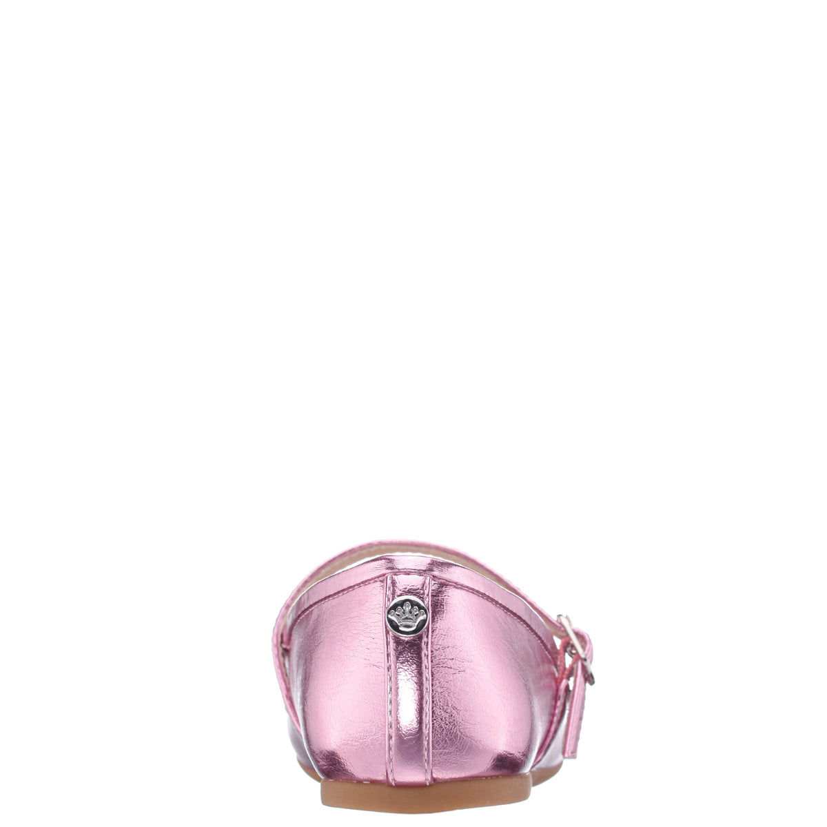 Nina Shoes Girls Nicola Pink Crackle Metallic Ballet Flats