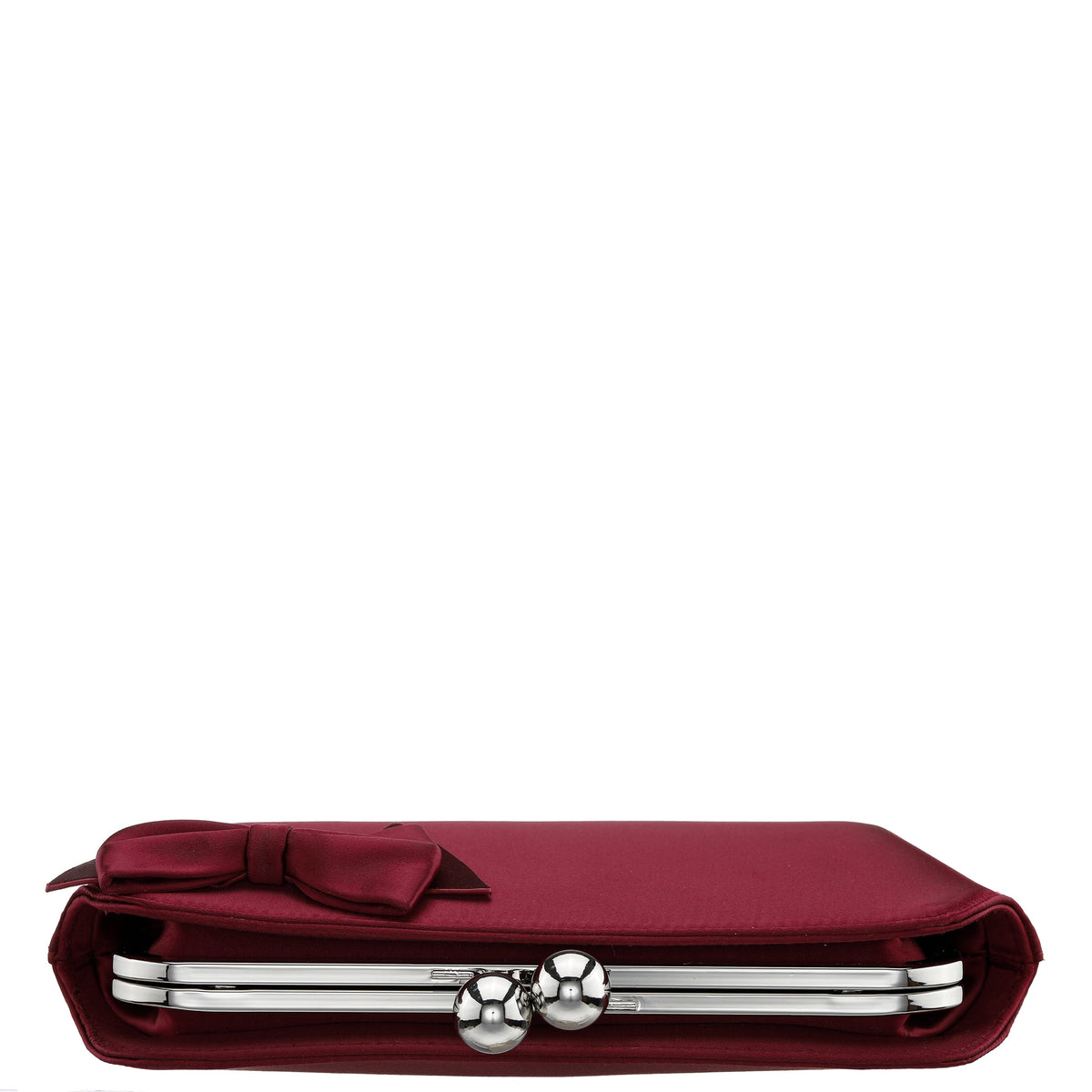Nina Shoes Kenji-K Red Satin Frame Clutch