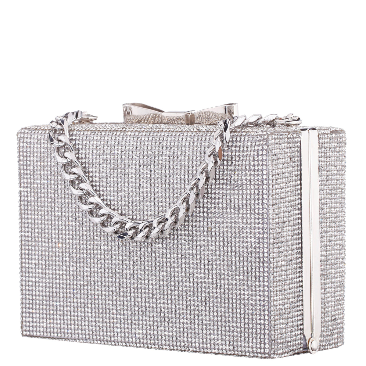 Nina Shoes Regalo Silver Solid Box Bag