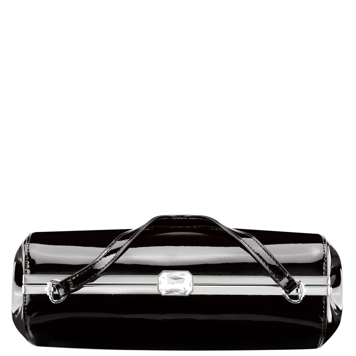 Nina Shoes Delsie Black Patene Pu Frame Clutch
