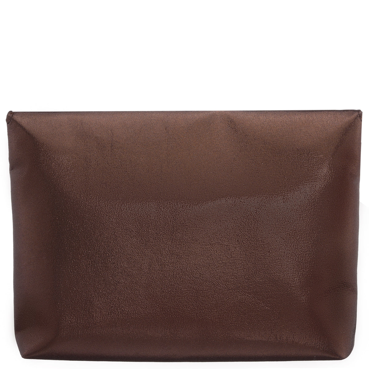Nina Shoes Grayson Brown Reflective Suedette Foldover Clutch