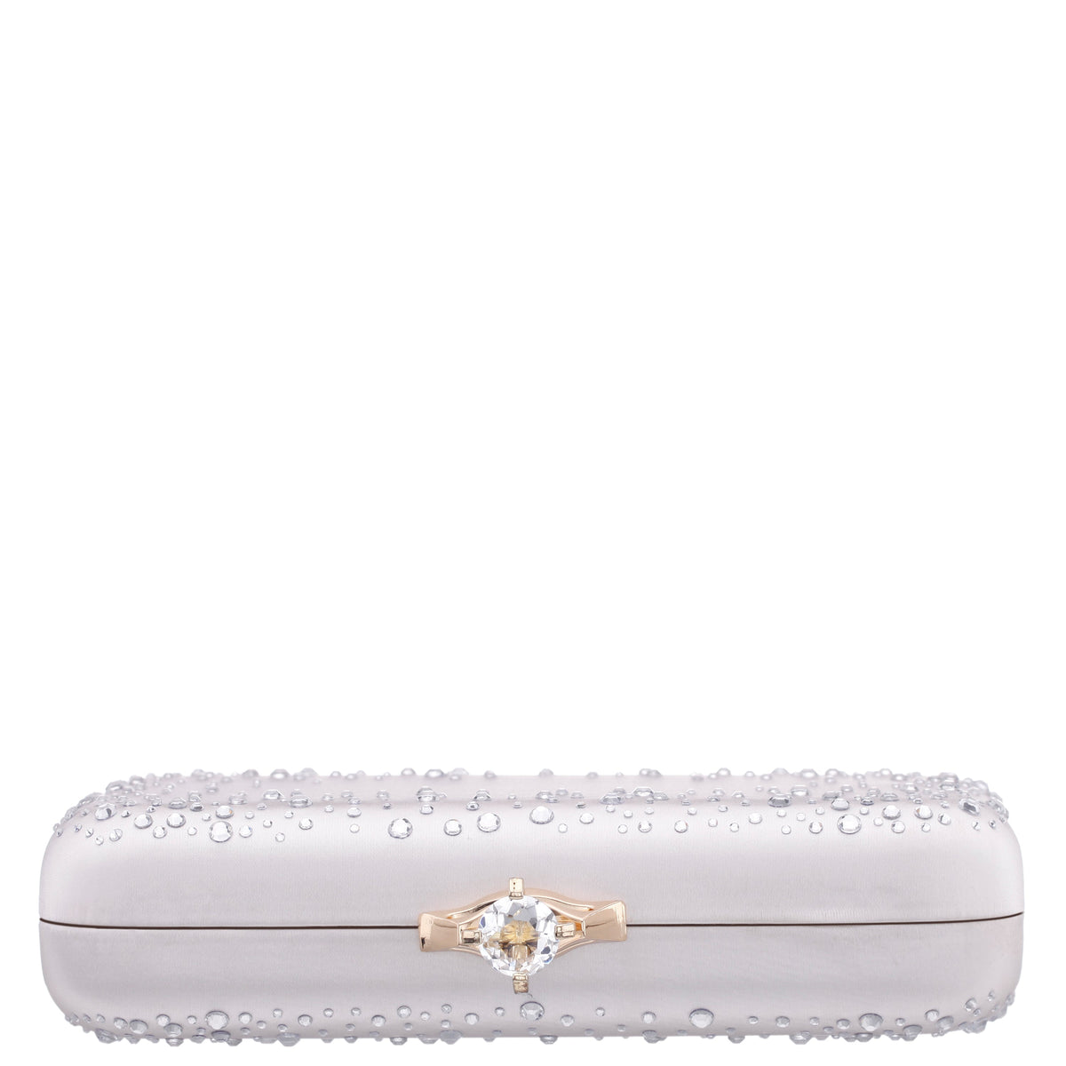 Nina Shoes Lindsay Beige Satin / Glass Crystal Minaudiere