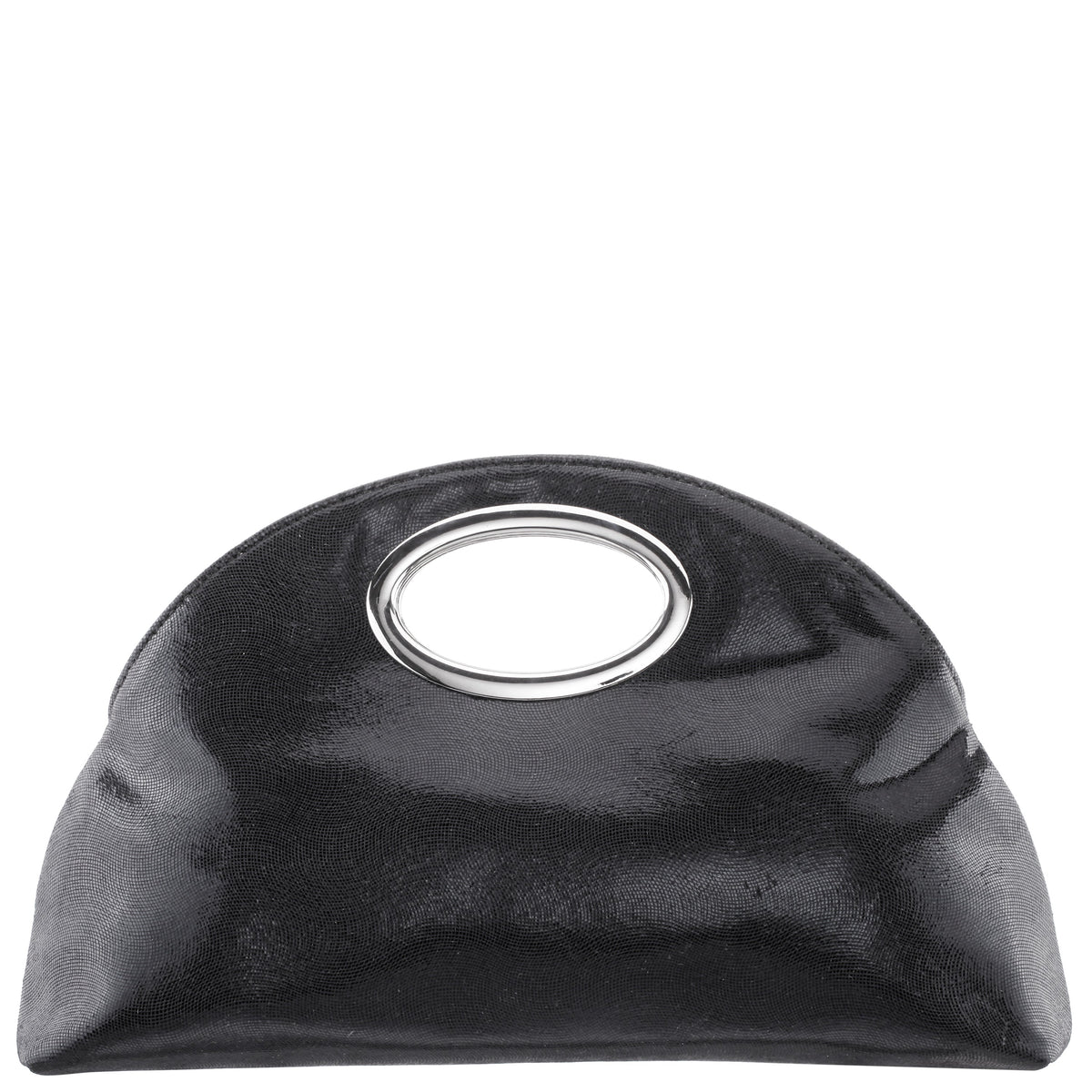 Nina Shoes Jael Black Metallic Geo Swirl Fabric Handle Bag