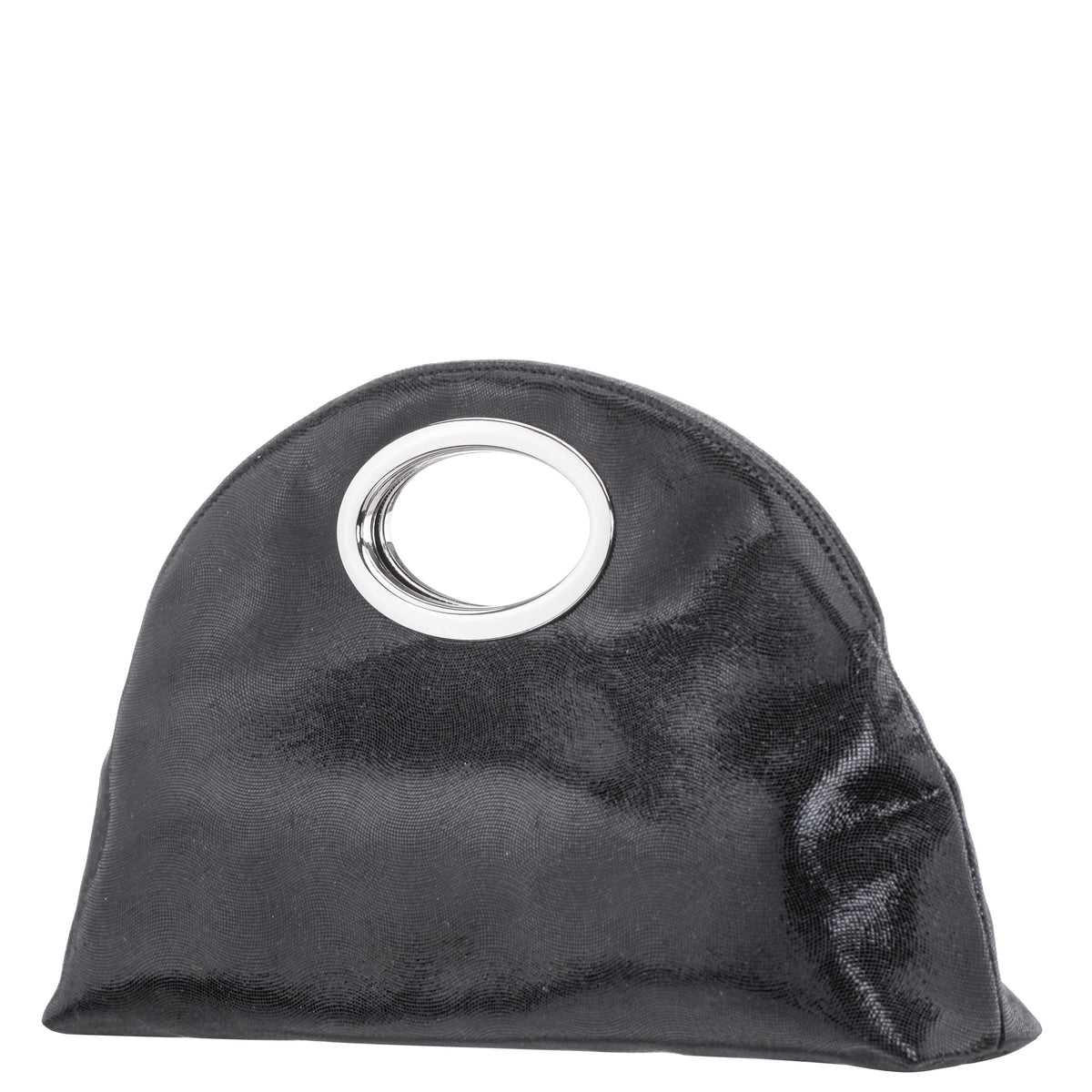 Nina Shoes Jael Black Metallic Geo Swirl Fabric Handle Bag