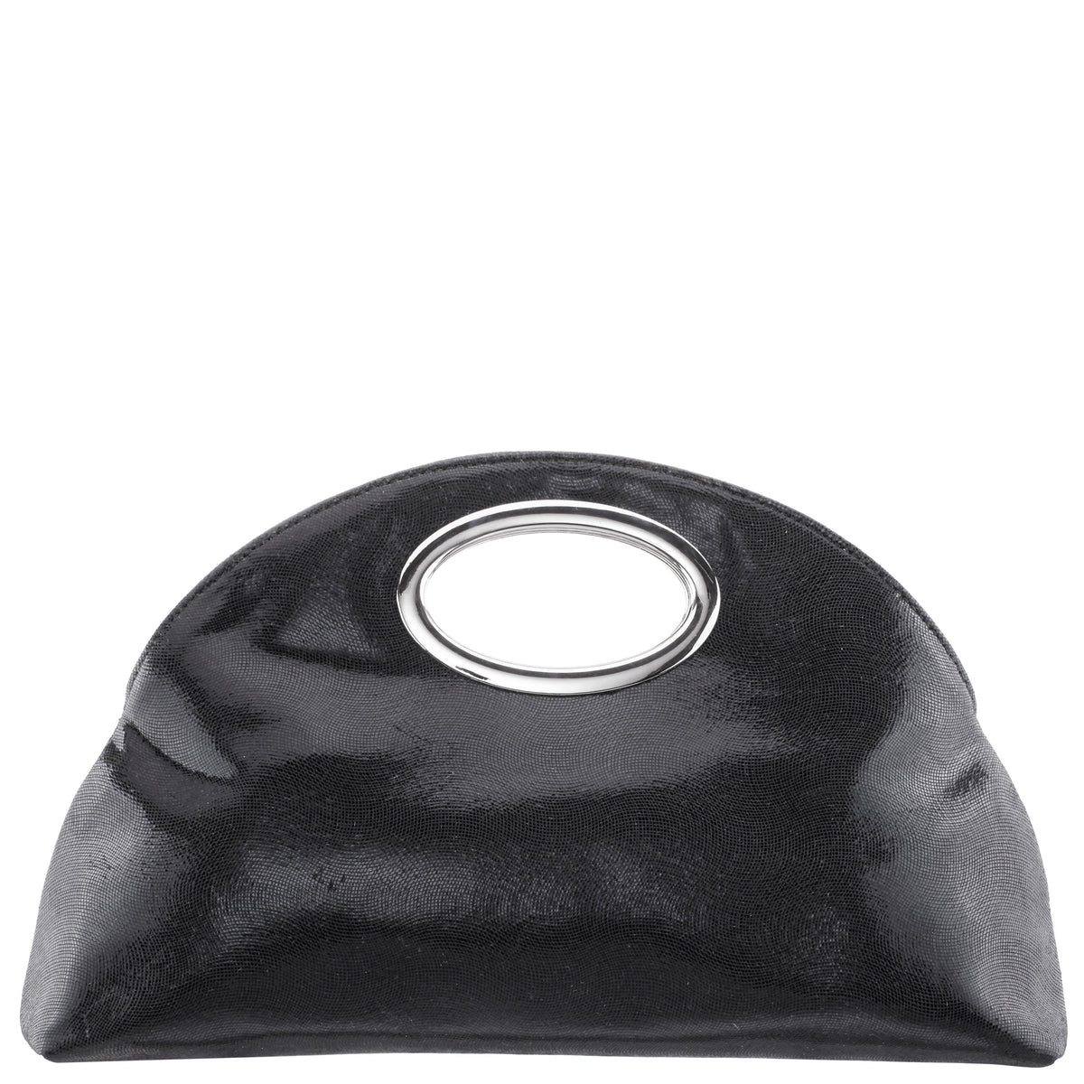Nina Shoes Jael Black Metallic Geo Swirl Fabric Handle Bag