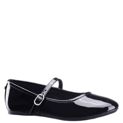 Nina Shoes Girls Nicola Black Patent Ballet Flats
