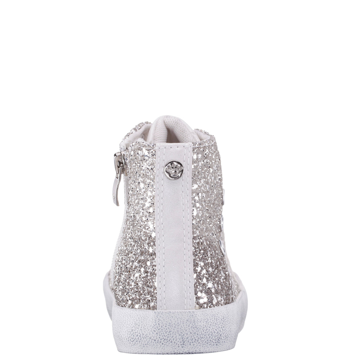 Nina Shoes Girls S410s00508 Silver High Top Sneakers