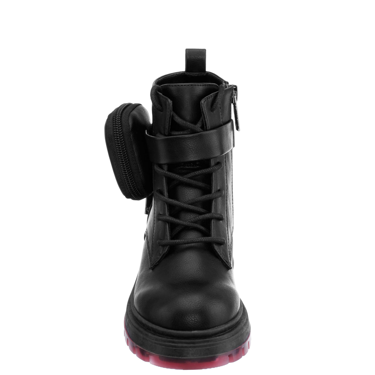 Nina Shoes Girls Milly Black Inside Zip Boots w/Pouch