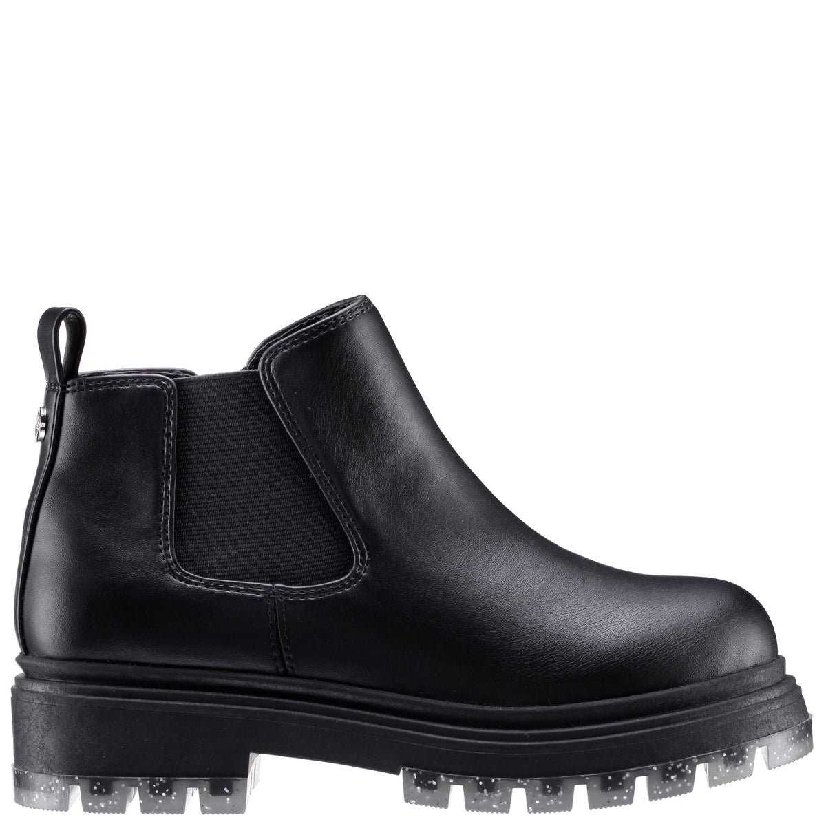 Nina Shoes Girls Prisila Black Inside Zip Ankle Boots