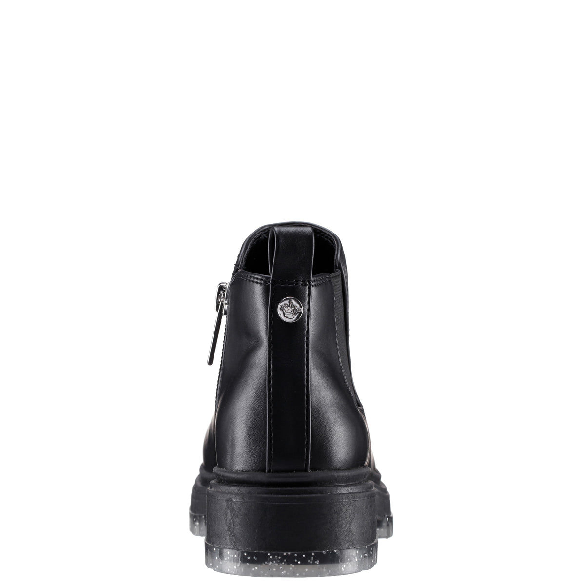 Nina Shoes Girls Prisila Black Inside Zip Ankle Boots