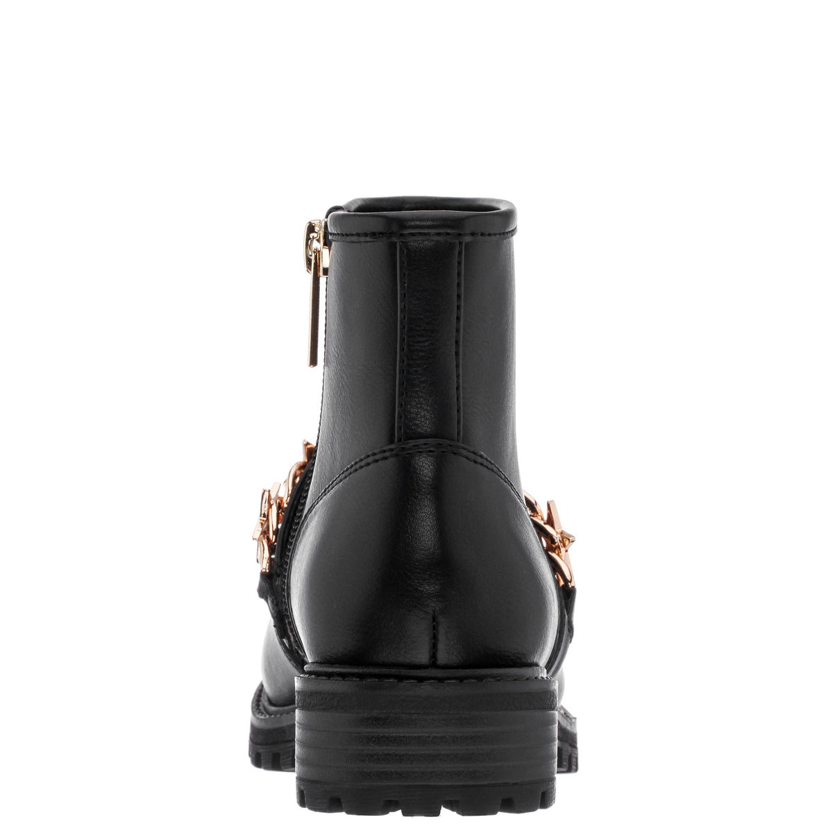 Nina Shoes Girls Jennie Black Star Buckle Biker Boots