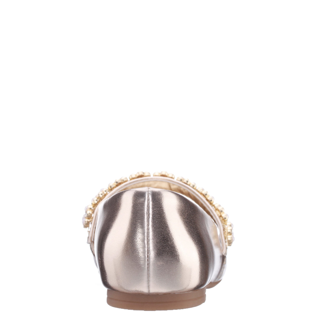 Nina Shoes Girls Joansie Light Gold Metallic Ballet Dress Shoe