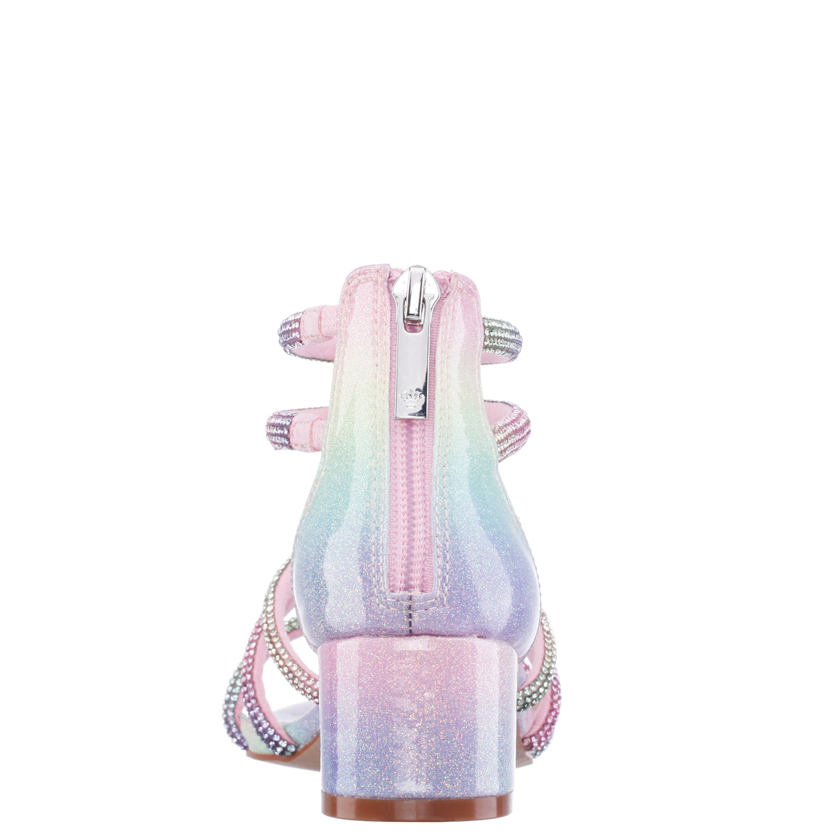 Nina Shoes Girls Sparklar Pastel Metallic Rhinestone Dress Sandals