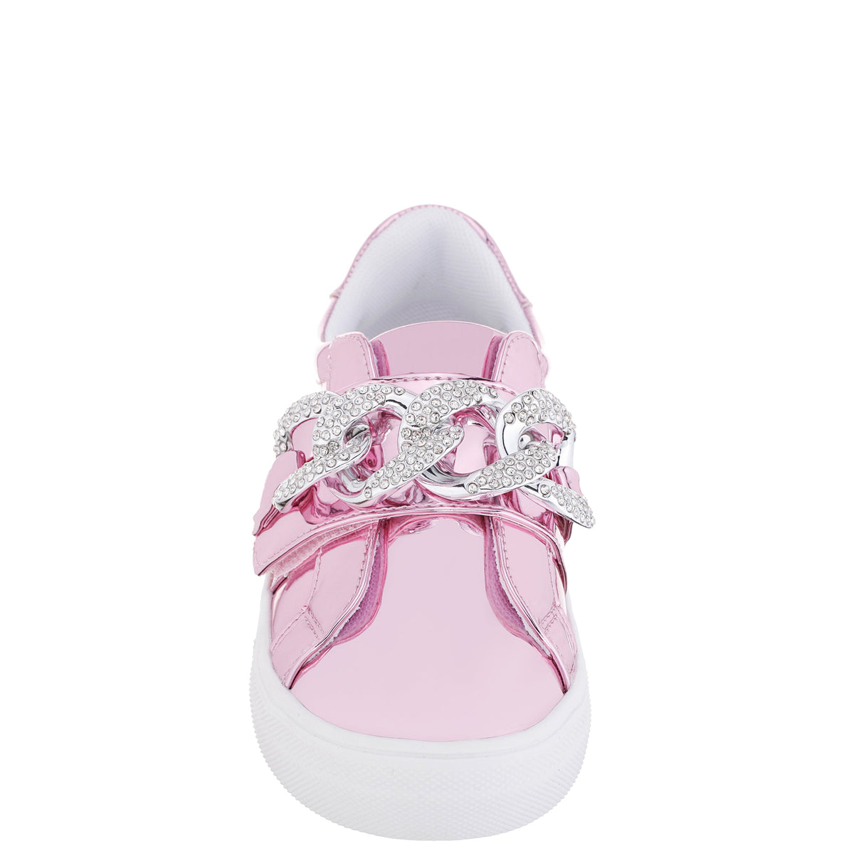 Nina Shoes Girls Emaleigh Pink Metallic Low Top Slip-on Sneakers