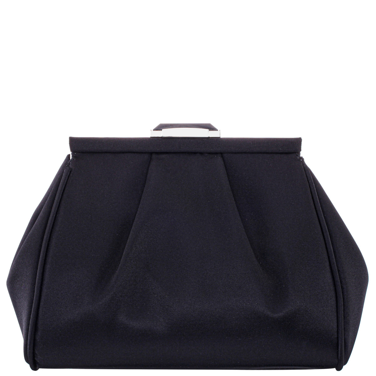 Nina Shoes Blayz Black Satin Frame Clutch