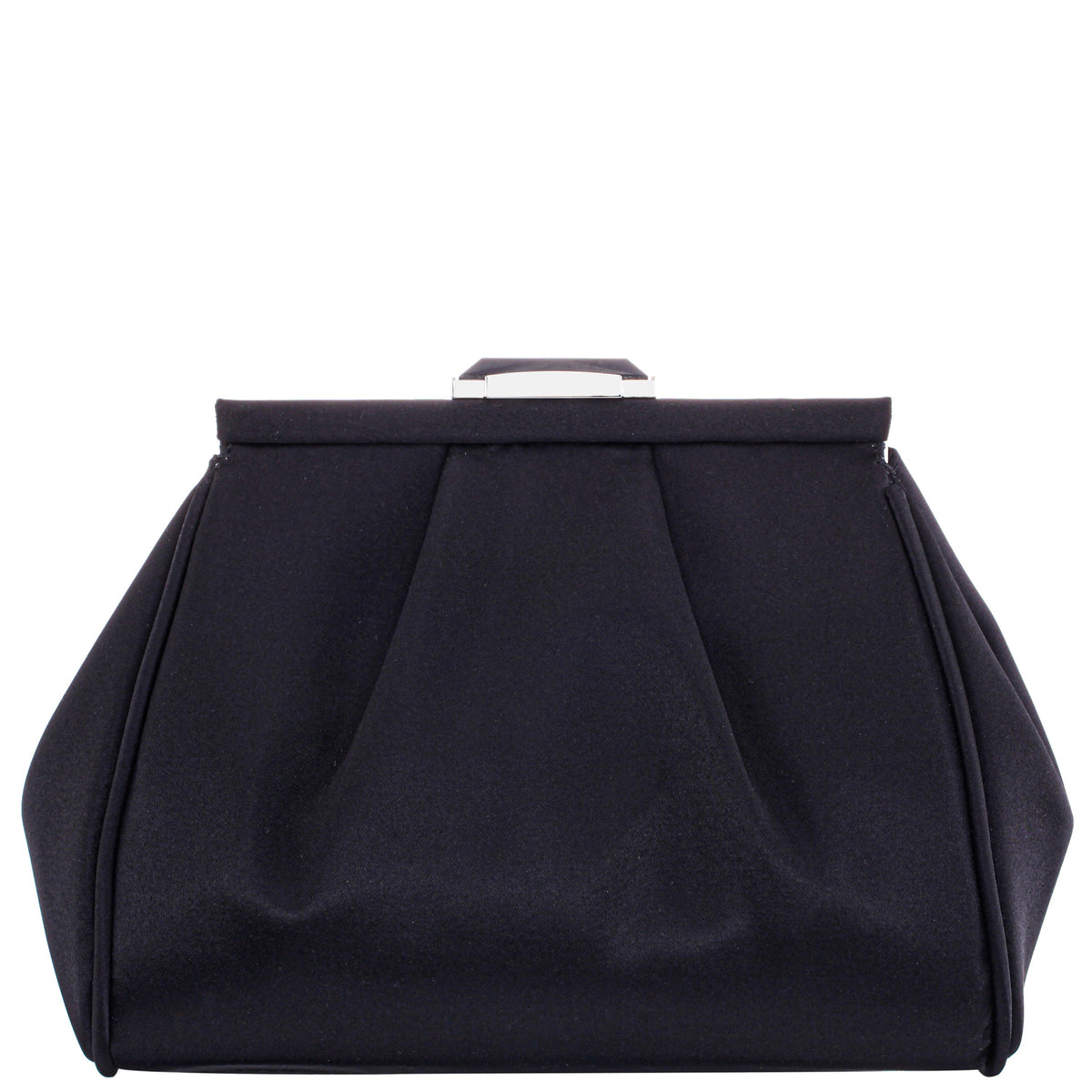 Nina Shoes Blayz Black Satin Frame Clutch