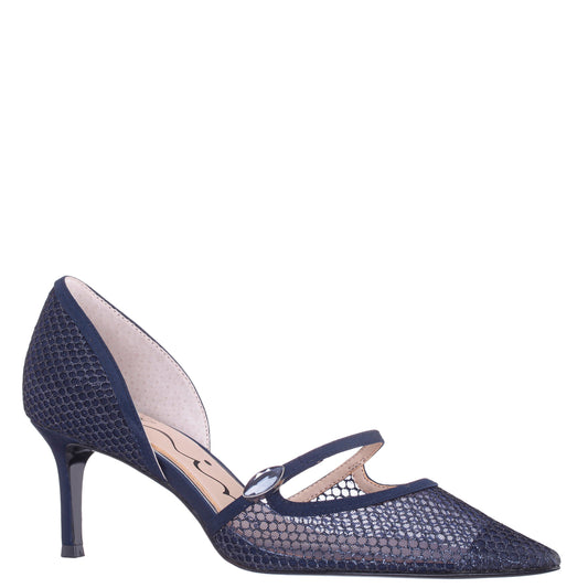 Nina Shoes Nashly Blue Mid-Heel Pump