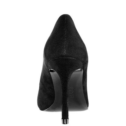 Nina Shoes Nina85 Black Slip On High-Heel Pumps