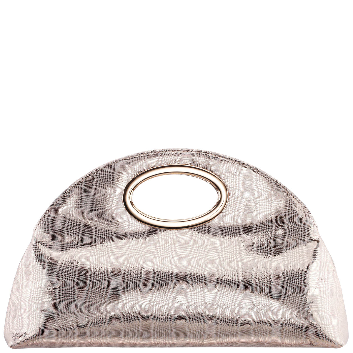 Nina Shoes Jael Light Gold Metallic Geo Swirl Fabric Handle Bag