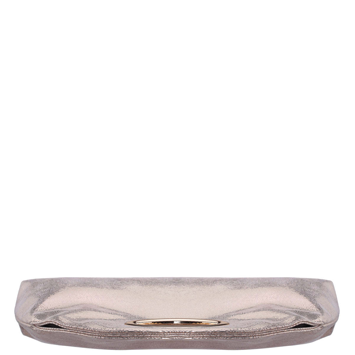 Nina Shoes Jael Light Gold Metallic Geo Swirl Fabric Handle Bag