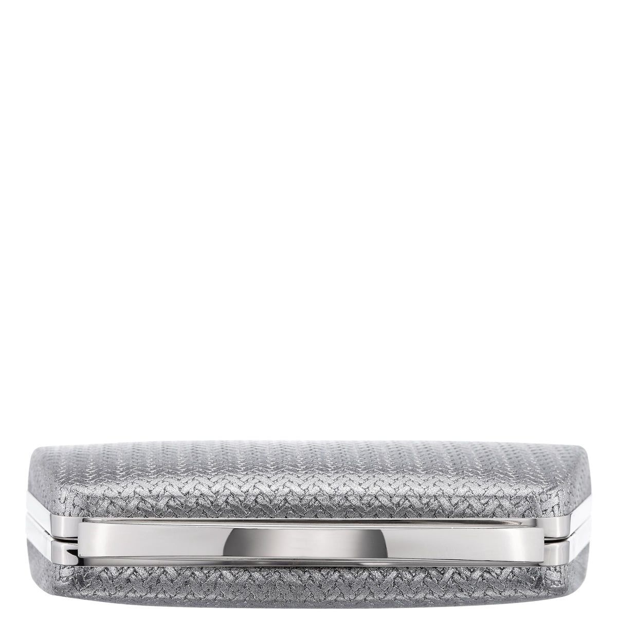 Nina Shoes Genesis-G Antique Silver Metallic Faux Weave Box Bag