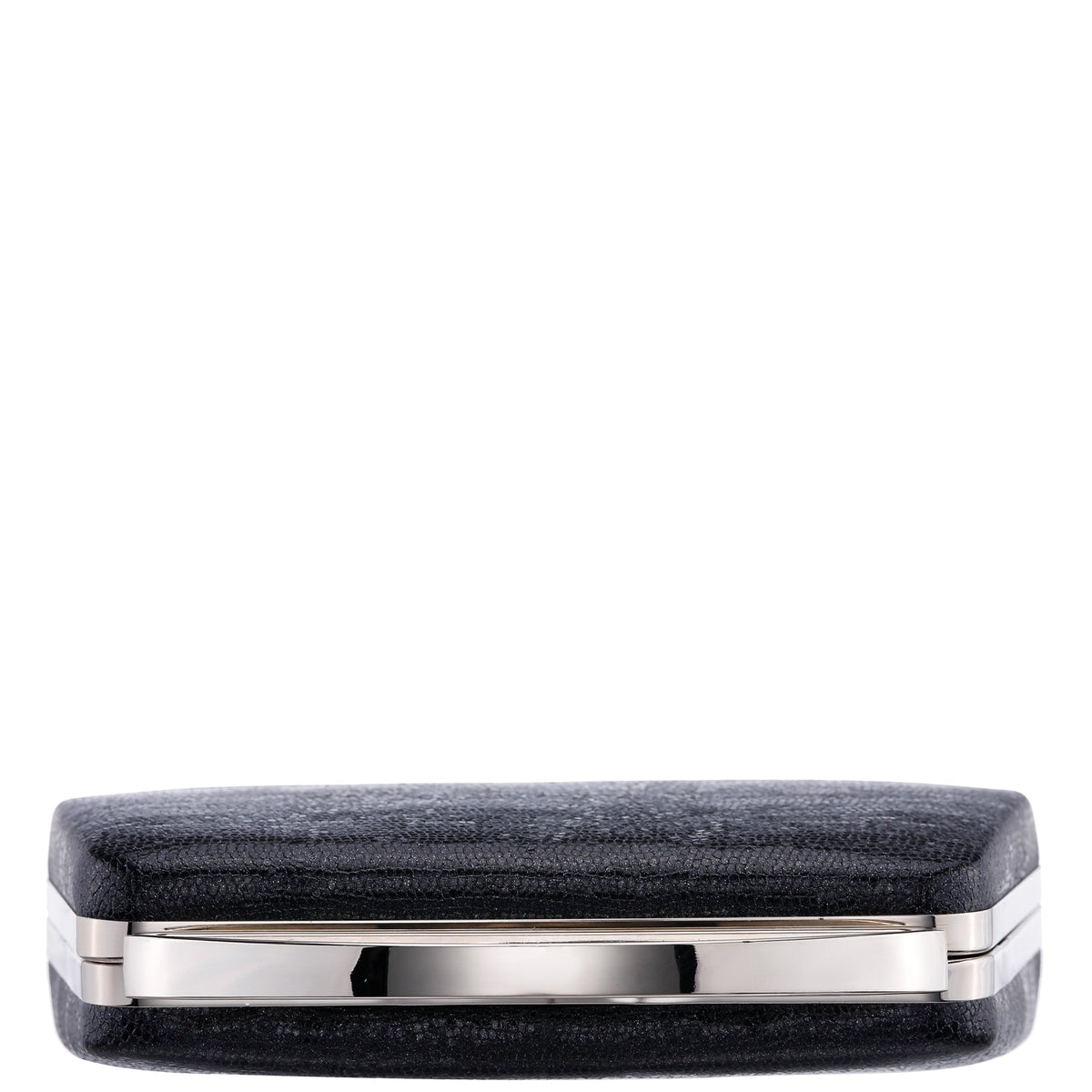 Nina Shoes Genesis-S Black Embossed Metallic Snake Minaudiere