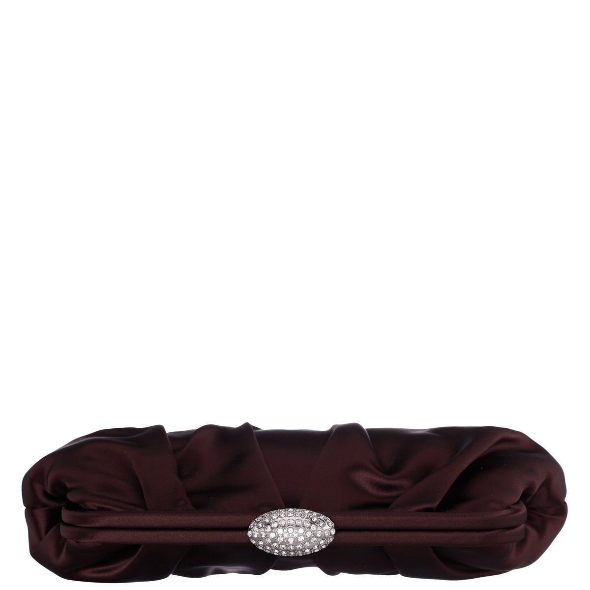 Nina Shoes Concord CHOCOLATE Satin Clutch