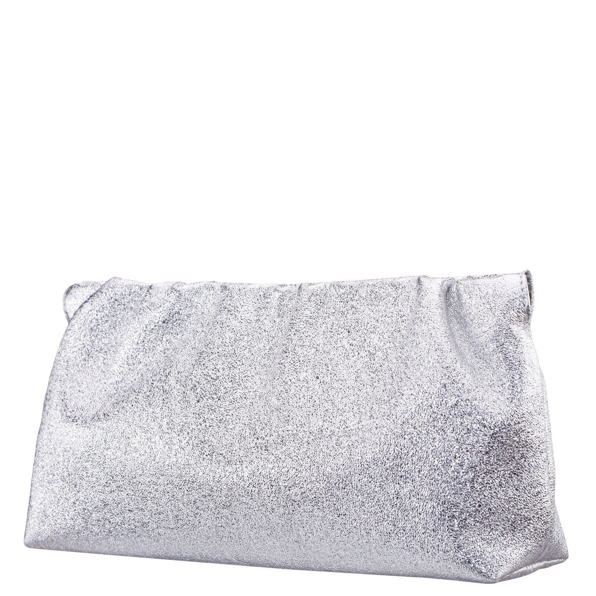 Nina Shoes Thea-T Silver Stellarglow Fabric Frame Clutch