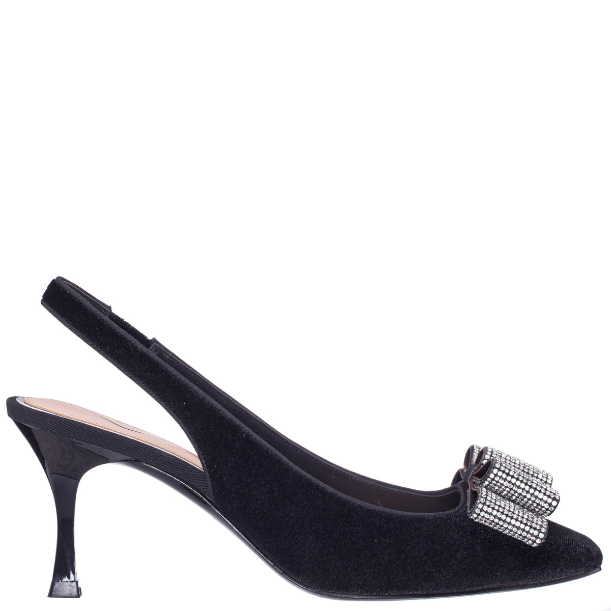 Nina Shoes Jolanda Black Slip On Mid-Heel Dress Shoes