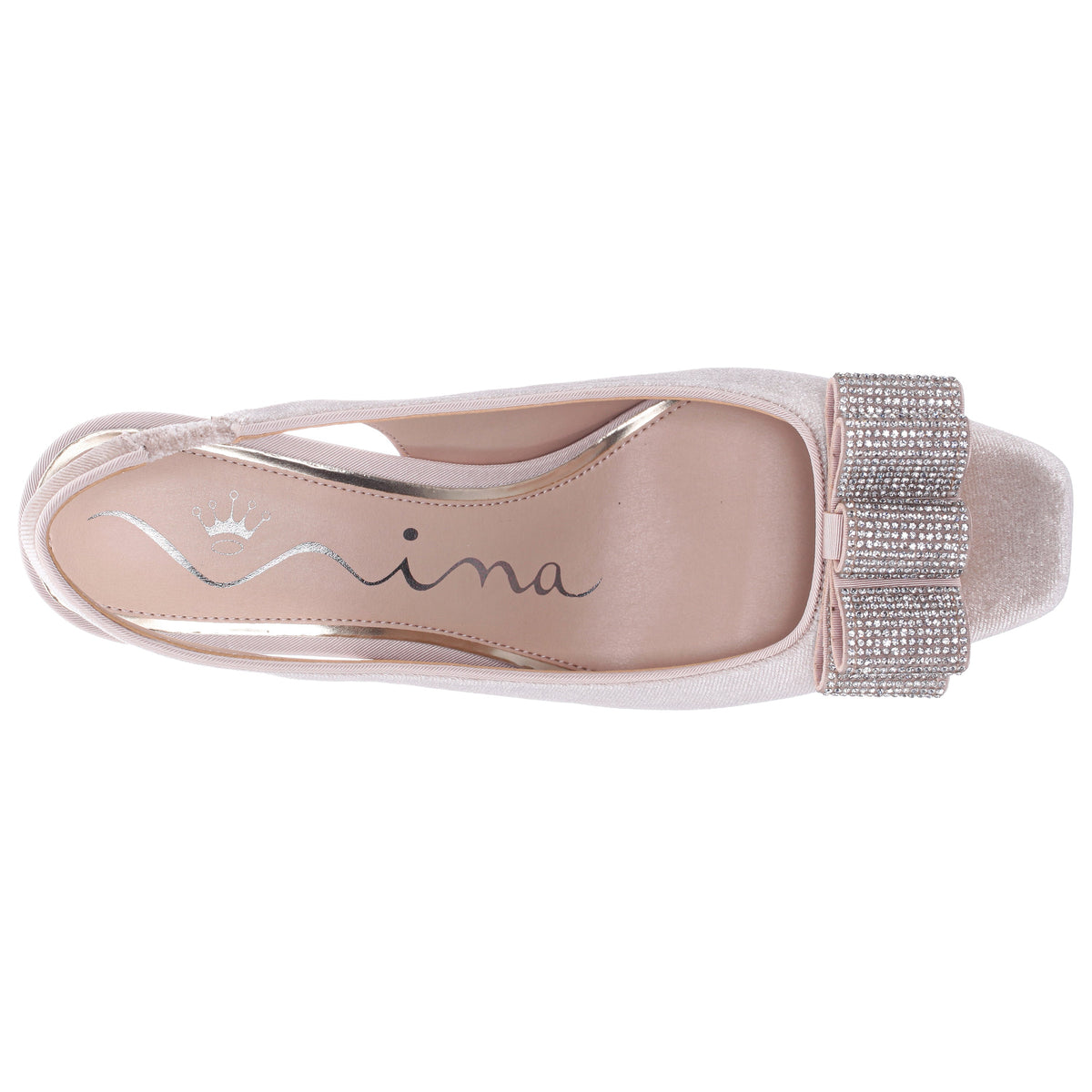 Nina Shoes Jolanda Beige Slip On Mid-Heel Dress Shoes