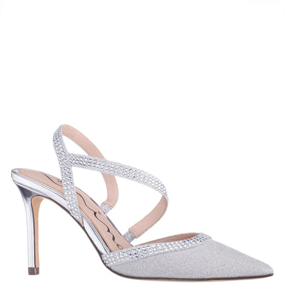 Nina Shoes Nicara Silver High-Heel Pumps