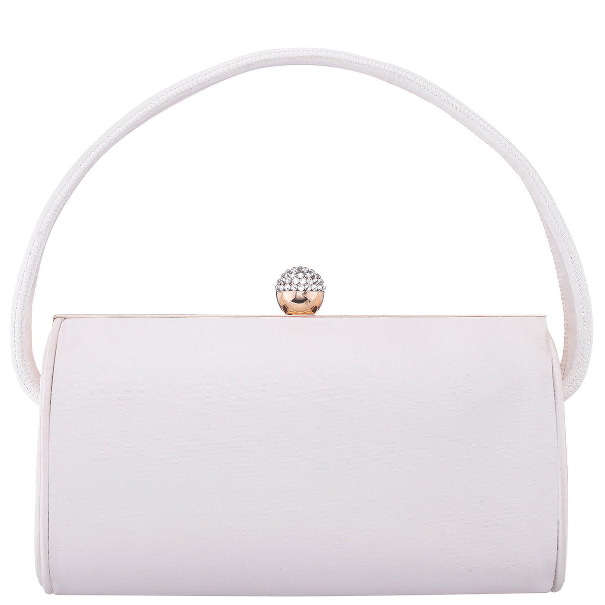 Nina Shoes Khalani Beige Satin Handle Bag
